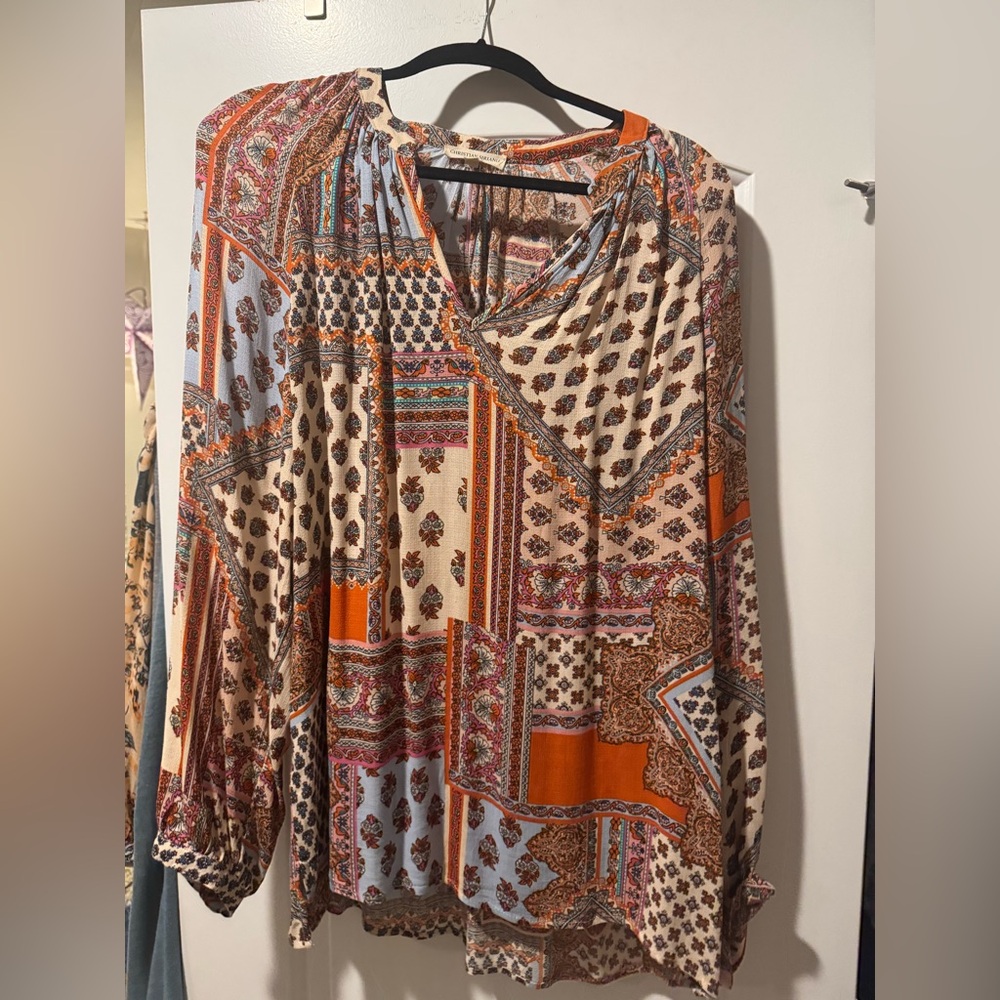 Bohemian Patchwork Blouse - Multicolor